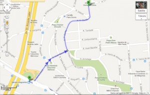 Mapa para as Oficinas